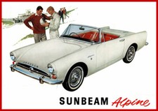 Sunbeam Alpine Series 4 Poster - Ideal Gift! - 16"x12"