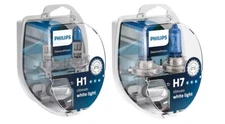 H7 & H1 PHILIPS Diamond Vision 5000K Genuine Twin Pack Headlight bulbs globe