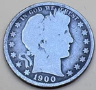 1900-O US Barber SILVER Half Dollar! VG+ A1. Free Shipping With Five Items