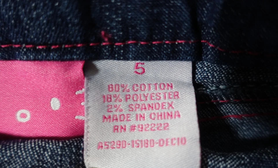 Pantalones Cortos Jeans Hello Kitty Niñas 5 Algodón Poliéster Spandex Cintura Ajustable Foto 2 de 4