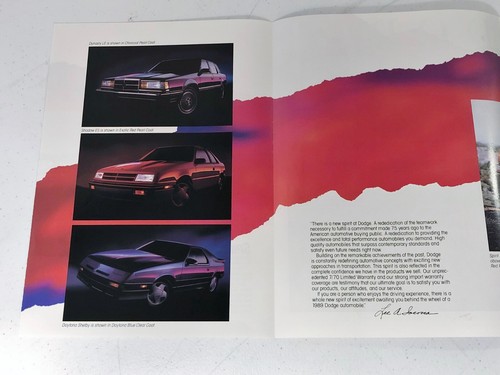 1989 DODGE CARS FULL-LINE VERKAUFSPROSPEKT KATALOG IN TOP ZUSTAND - Bild 3 von 8