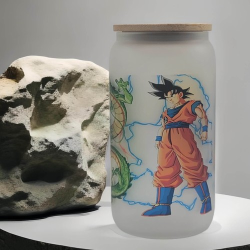 Dragon Ball Z Beer Can glass | Boho Coffee Glass | 16 oz libey cup - Picture 3 of 6