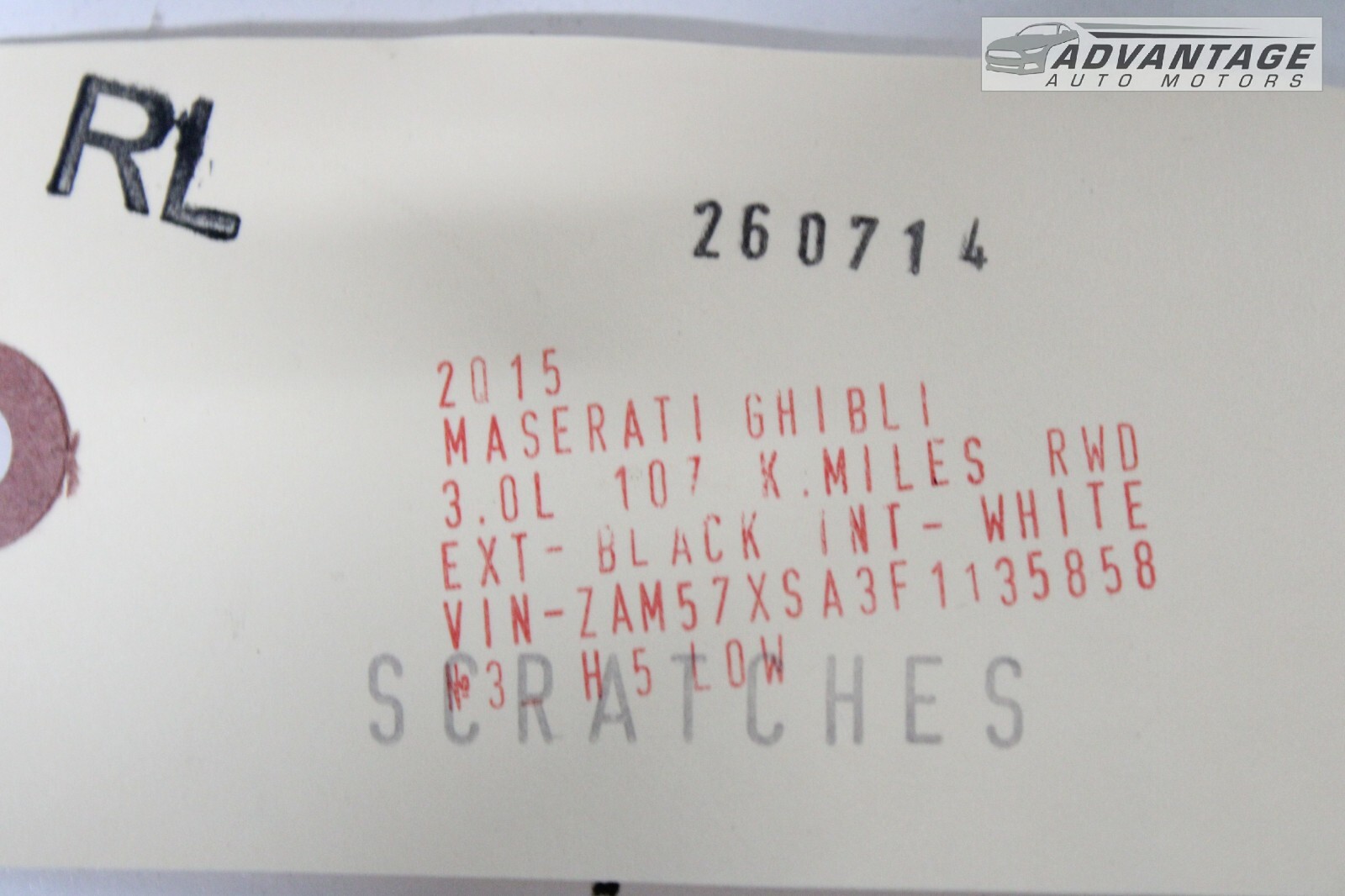 Maserati Ghibli 2014-2020 Rear Left Lower Side trim panel
