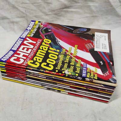 ''Chevy High Performance Magazine'' Year 2000 Lot 11 issues Rare Vtg Chevrolet