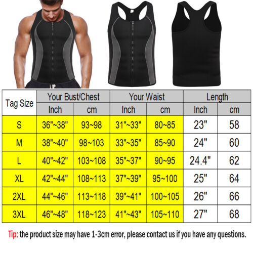 Men Compression Shirt for Body Slimming Tank Top Shaper Tummy Control Girdle Gym - Picture 16 of 22