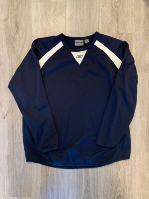Vintage Reebok Long Sleeve Navy Blue Sweater size XXL