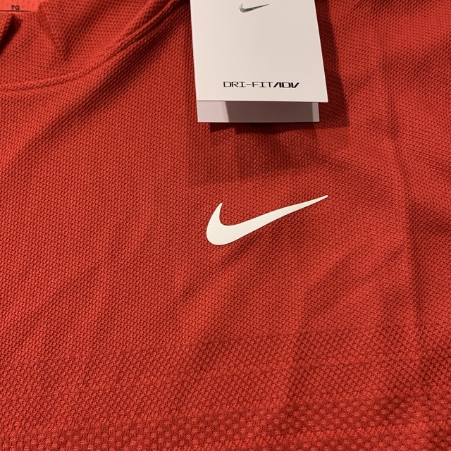 Men’s NIKE TIGER WOODS COLLECTION Collarless Golf Polo Shirt Sz XL for