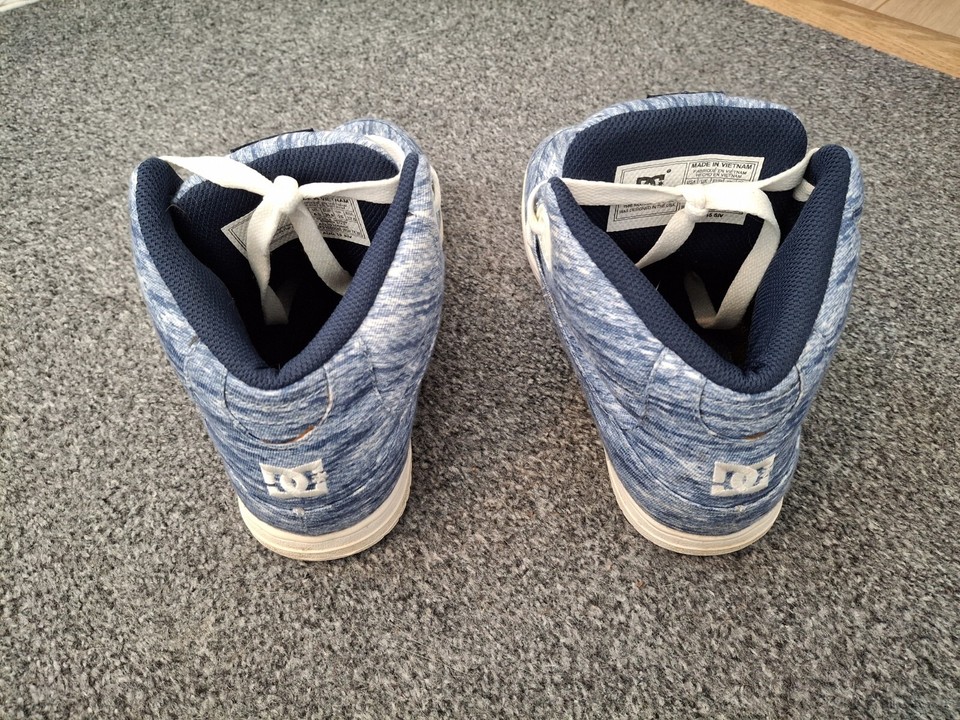 DC Shoes Womens UK 6 Rebound High Top TX SE Skater Blue eBay
