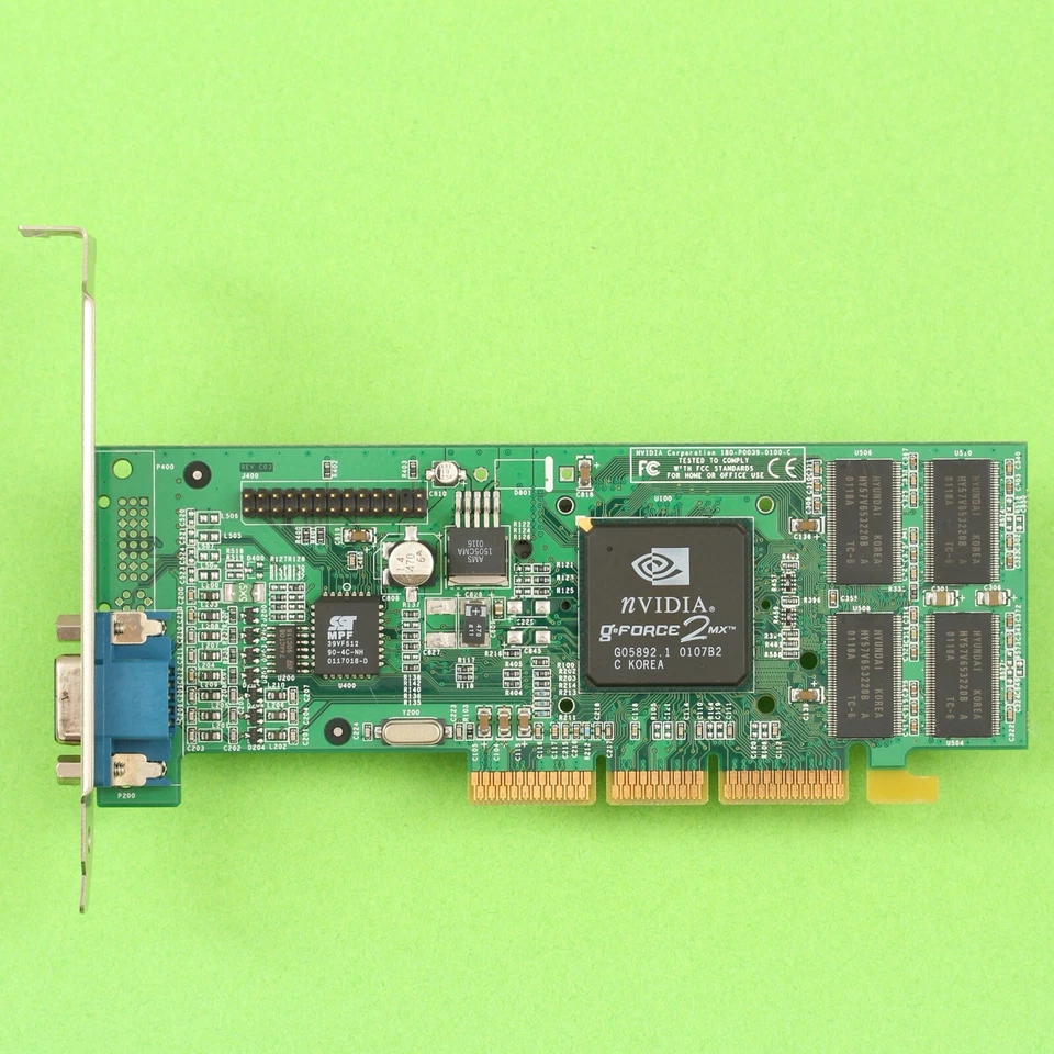 Dell OEM Nvidia GeForce2MX Geforce 2MX 32MB AGP Video Graphics Card VGA - Image 2 of 4