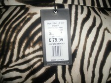 Ladies New Coat Animal Print Size 12 Brand New With Tags Attached. Free Postage