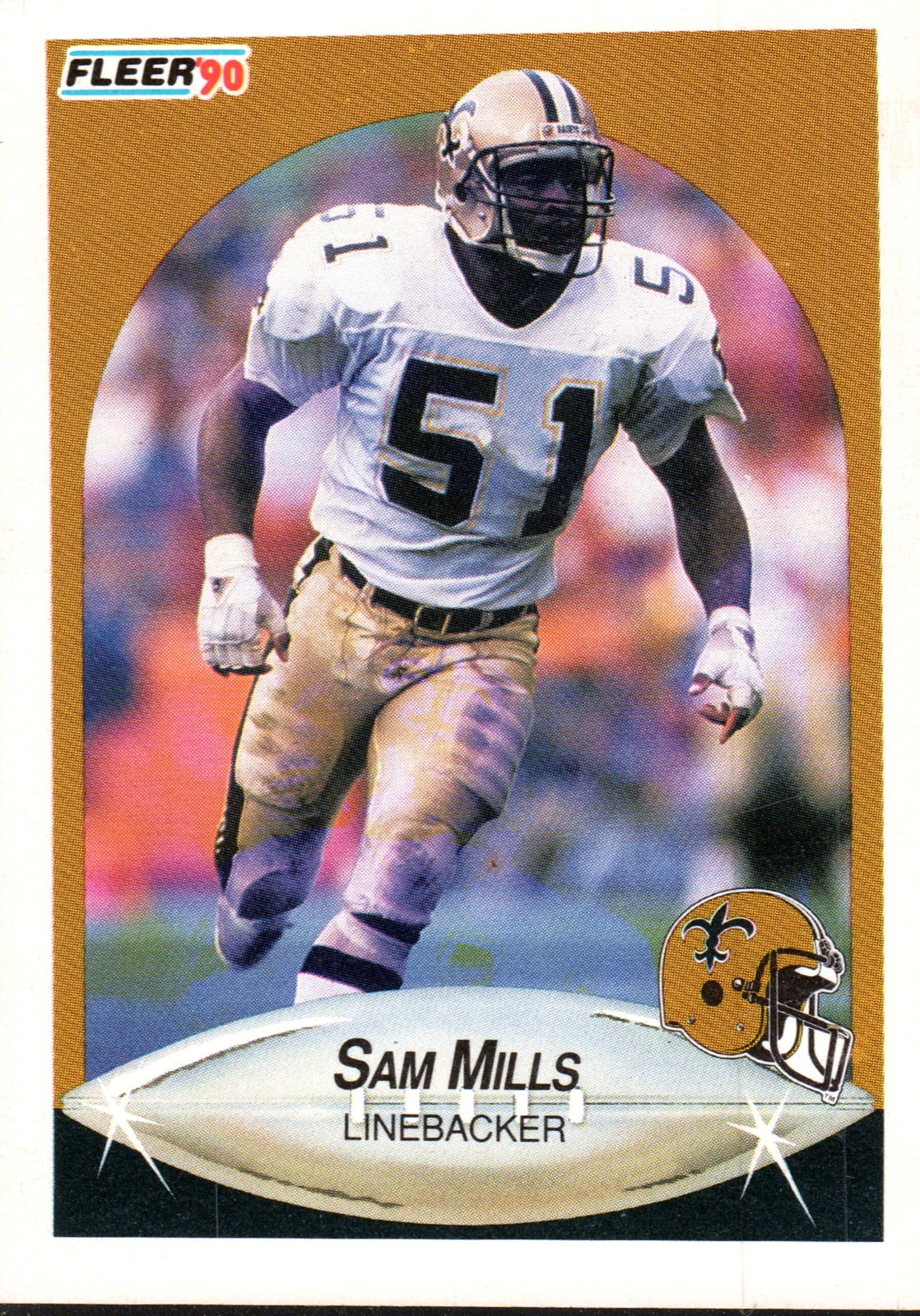 1990 Fleer #194 Sam Mills