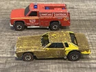 Lot of 2 Hot Wheels Redlines 1974 Chevrolet Monte Carlo Stocker & Emergency Unit