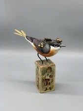 Steampunk Bird Sculpture Assemblage Art