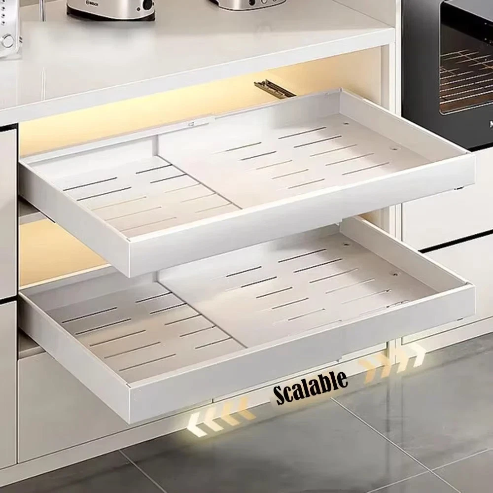 2Pc Pull Out Kitchen Storage Rack Slide Rails Drawer Spice Organizer
Opens in a new window or tab