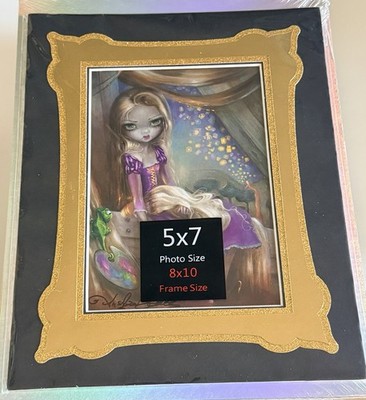 Disney Jasmine Becket Griffith Rapunzel Frameable Matted Postcard!