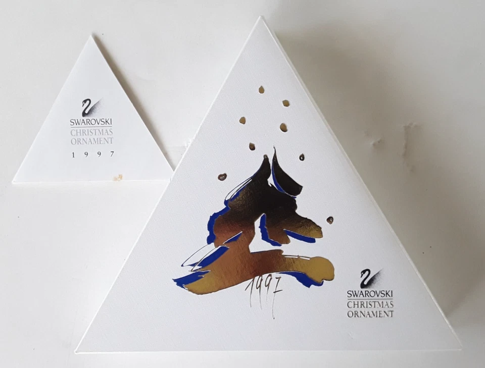 Swarvoski 1997 adorno anual de copo de nieve de cristal Foto 4 de 4