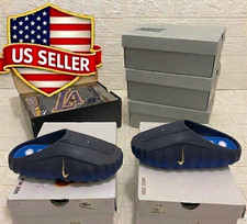 Nike Mind 001 Slides Royal Blue Gold - All Sizes With Box