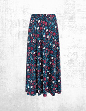 Womens Seasalt Maxi Skirt Ankle Startus Jersey Foliage Pestel Floral