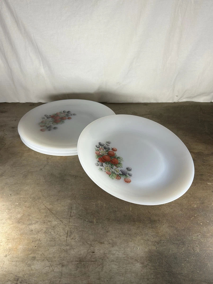 2 PETITES ANCIENNES Assiettes A Dessert Beau Décor De Fruits. EUR 30,00