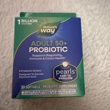 Nature's Way Probiotic Pearls Adult 50+  EXP 12/2025