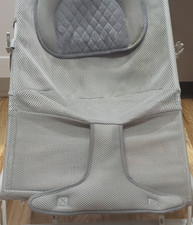 Gray Mesh Infant Baby Bouncer Seat, Padded Headrest Support, Gray Color