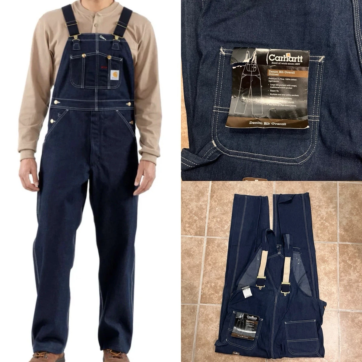 25+ Carhartt Denim Uniform & Work Coveralls & Jumpsuits for sale