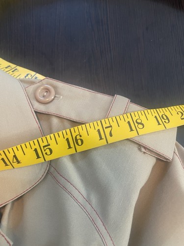 Vintage 70er Kleid Willi of California Trench Shift Gr. 14 Knopfleiste Shirtkleid Geek - Bild 12 von 18