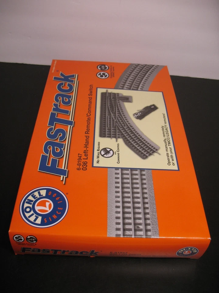 LIONEL FASTRACK 6-81947 036 LEFT-HAND REMOTE/COMMAND SWITCH NEW - Image 2 of 4