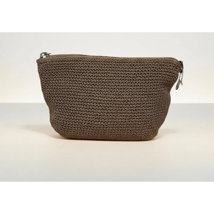 The Sak Crochet Cosmetic Bag Brown Tan Makeup Pouch Small
Opens in a new window or tab