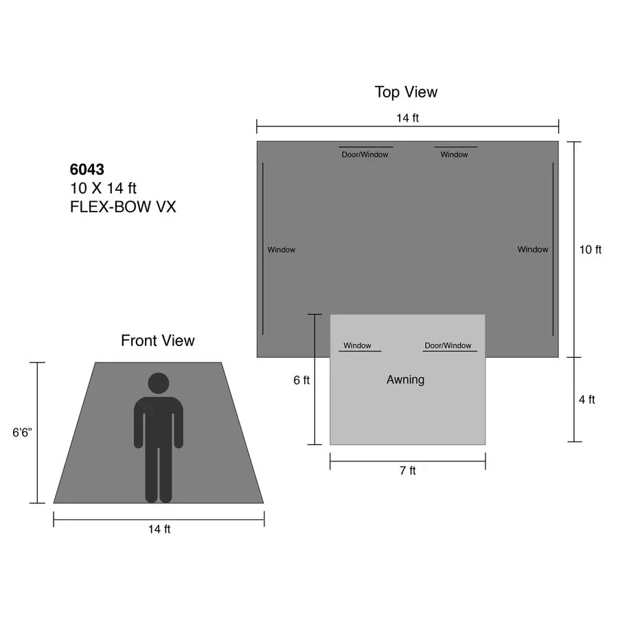 Super Deluxe Kodiak Canvas Tent 6043VX 10x14 - Scout Camp Hunt Camping - Image 2 of 4