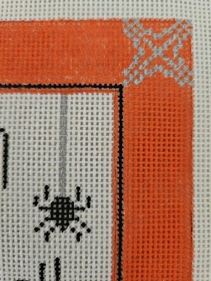 Missy THE WITCH IS IN Handpainted Needlepoint Canvas 14ct Mono 15"x11" HALLOWEEN - Image 4 of 4