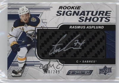 2019 Upper Deck Engrained Rookie Signature Shots /249 Rasmus Asplund Auto RC r9d