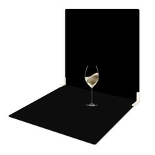 2 PCS 16x12 Inch Double Sided Black White PVC Photo Background Backdrop Board