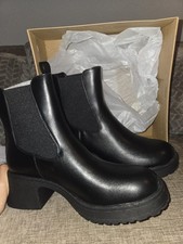 Clarks Womens Black Leather Chelsea Ankle Boo...