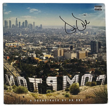 Dr. Dre Signed Autograph Compton A Soundtrack by Dr. Dre Vinyl Album LP JSA COA