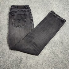 Lauren Jeans Co Ralph Lauren Women's 10P Gray Classic Straight Denim Jeans