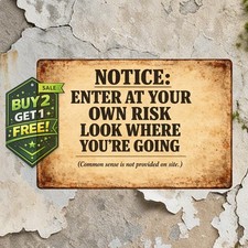 Swimming Pool Safety Sign Durable Iron Metal Tin Sign 8x12 Decor