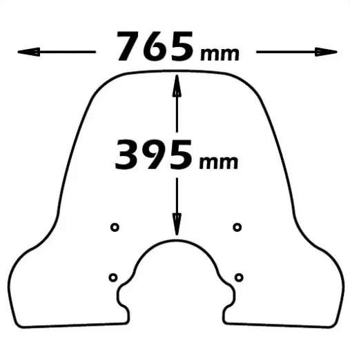 PARABREZZA ISOTTA PIAGGIO CARNABY CRUISER 300 ANNO DAL 2009 SC4071 - Immagine 2 di 2