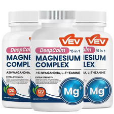 1-3 Pack VEV DeepCalm 15 in 1 Magnesium Glyci...