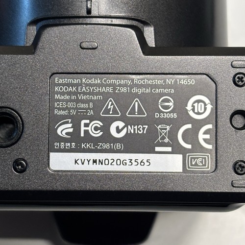 Kodak EasyShare Z981 14MP Digital Camera 26x Zoom Working Camera Only Mint - Picture 6 of 7