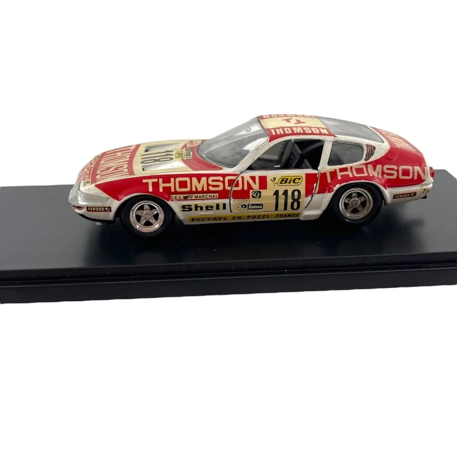 Modellino Auto Solido 1/43 Ferrari 365 GTB/4 C 1972 N°118 1000Km di Parigi 1972 - Immagine 4 di 4