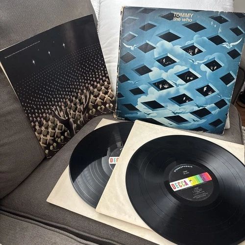 THE WHO Tommy 2LP 1969 w/ BOOKLET 1st Press VINYL Pete Townshend TRIFOLD