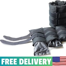 20lbs Adjustable Arm Leg Weights Wrist Ankle Exercise Gym Workout Training Black