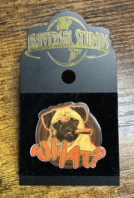 RARE Vintage 2004 Universal Studios MIB Alien Attack Frank The Pug ''WHAT?'' Pin