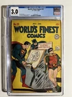 WORLD'S FINEST COMICS #23 DC COMICS 1946 GOLDEN AGE CGC 3.0 GRADED! BATMAN!