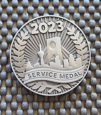 Ubisoft Employee Developer Service Medal Coin 2023 Chengdu China Rare Promo PC