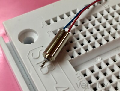 2pcs Ultra-Light 0.71 gram Tiny Micro Motor, 10000 RPM,1.1V 1.5V 3V DC, 10 x 4mm