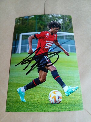 Signiertes Foto Aaron Malouda Stade Rennes NEU (2)