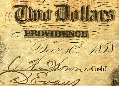 RI $2 PROVIDENCE Rhode Island Liberty Bank Dec 12 1858 PMG VF20 Haxby RI-325 C4b - Picture 3 of 7