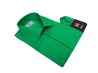 Slim Fit Herren Hemd Langarm 39/40 Gr.M Dunkelgrün